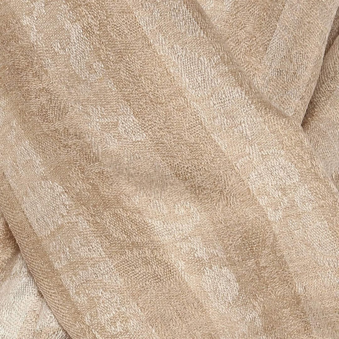 Pashtush India Gift Pack Pashtush His And Her Set Of Fine Wool Stoles, Premium Gift Box Packaging, Coffee and Beige