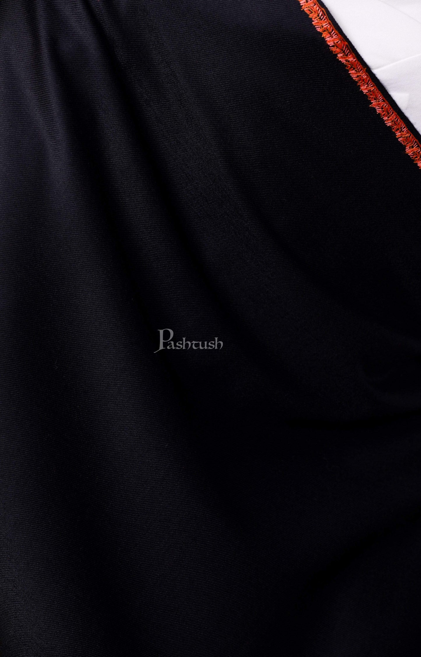 Pashtush India 100x200 Pashtush Kashmiri 100% Hand Embroidery Shawl - Kingri design