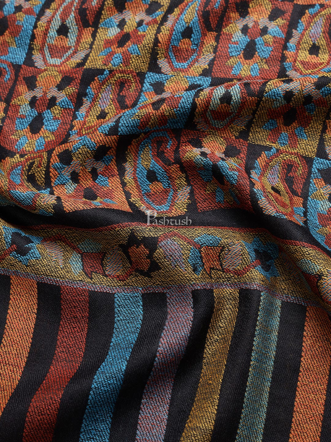Pashtush India Mens Shawls Gents Shawl Pashtush men Fine Wool shawl, Ethnic design, Multicolour