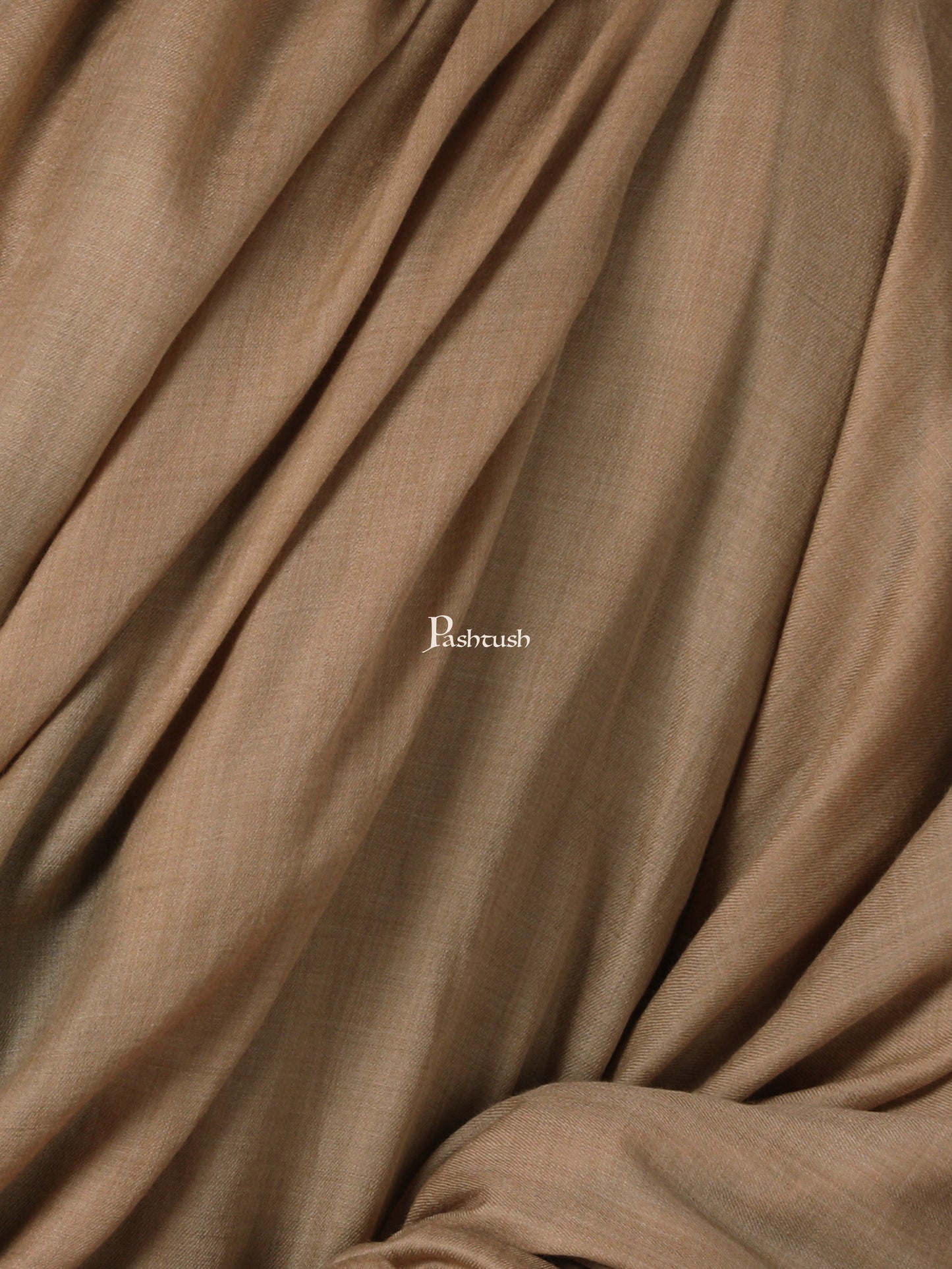 Pashtush India Mens Shawls Gents Shawl Pashtush Mens 100% Certified Pure Wool Super Fine Ring Shawl, Full Size Taupe