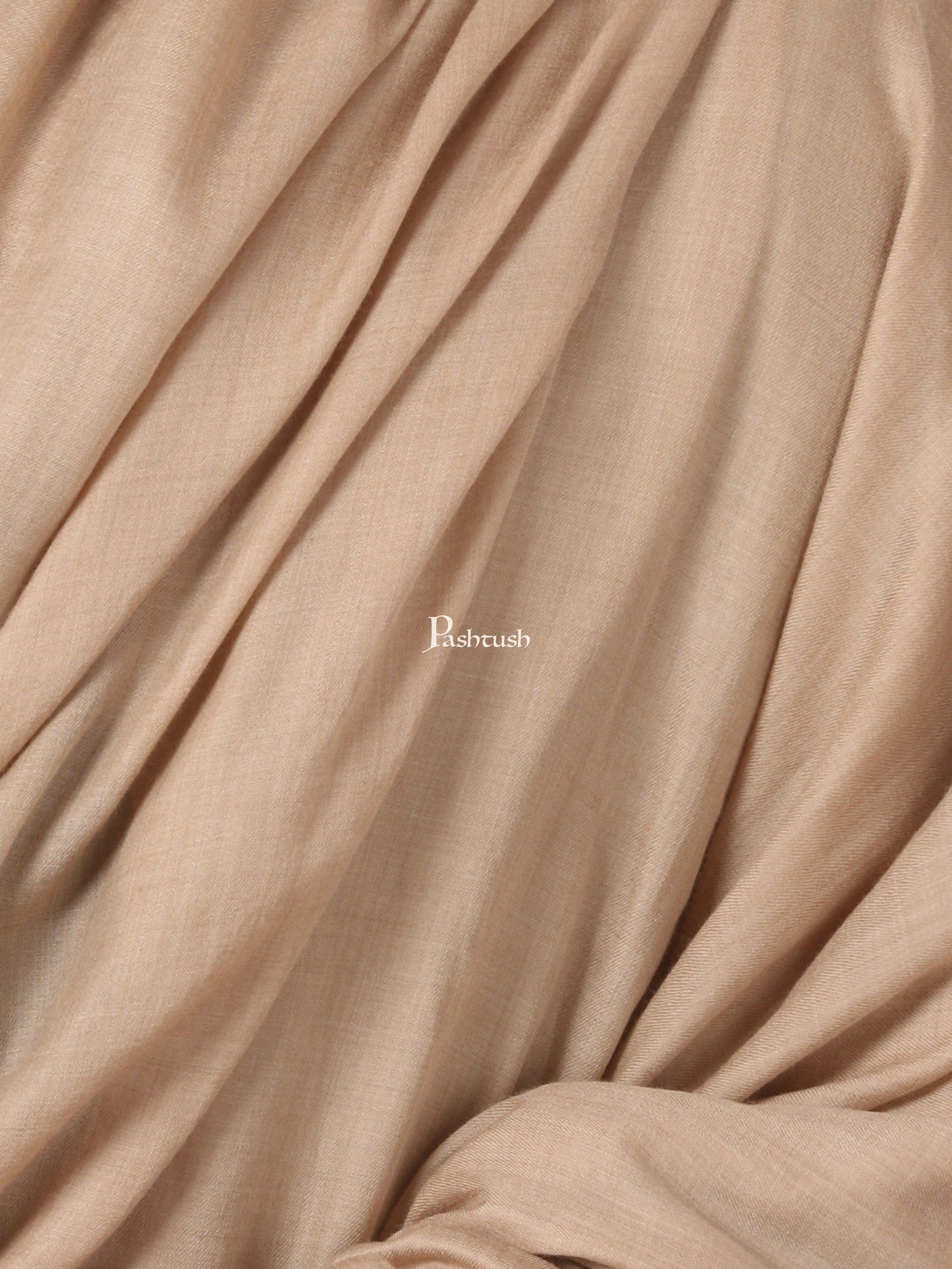 Pashtush India Mens Shawls Gents Shawl Pashtush Mens 100% Pure Wool Ring Shawl, Full Size - Beige