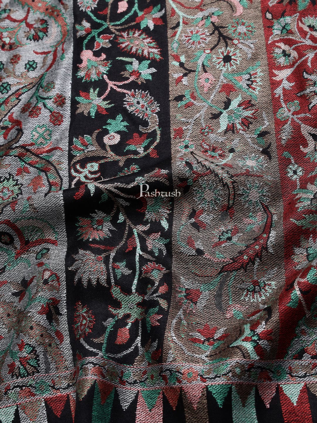 Pashtush India Mens Scarves Stoles and Mufflers Pashtush mens Bamboo stole, stripe design, Multicolour