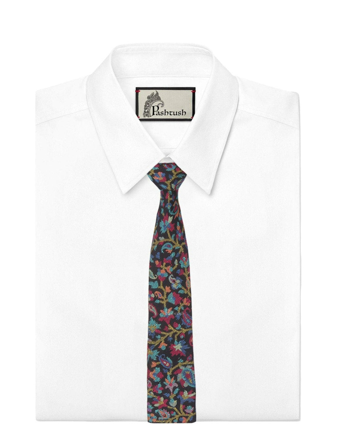 Pashtush India Mens Neckties Ties for Men Pashtush mens Bamboo tie, Jacquard Woven design, Multicolour
