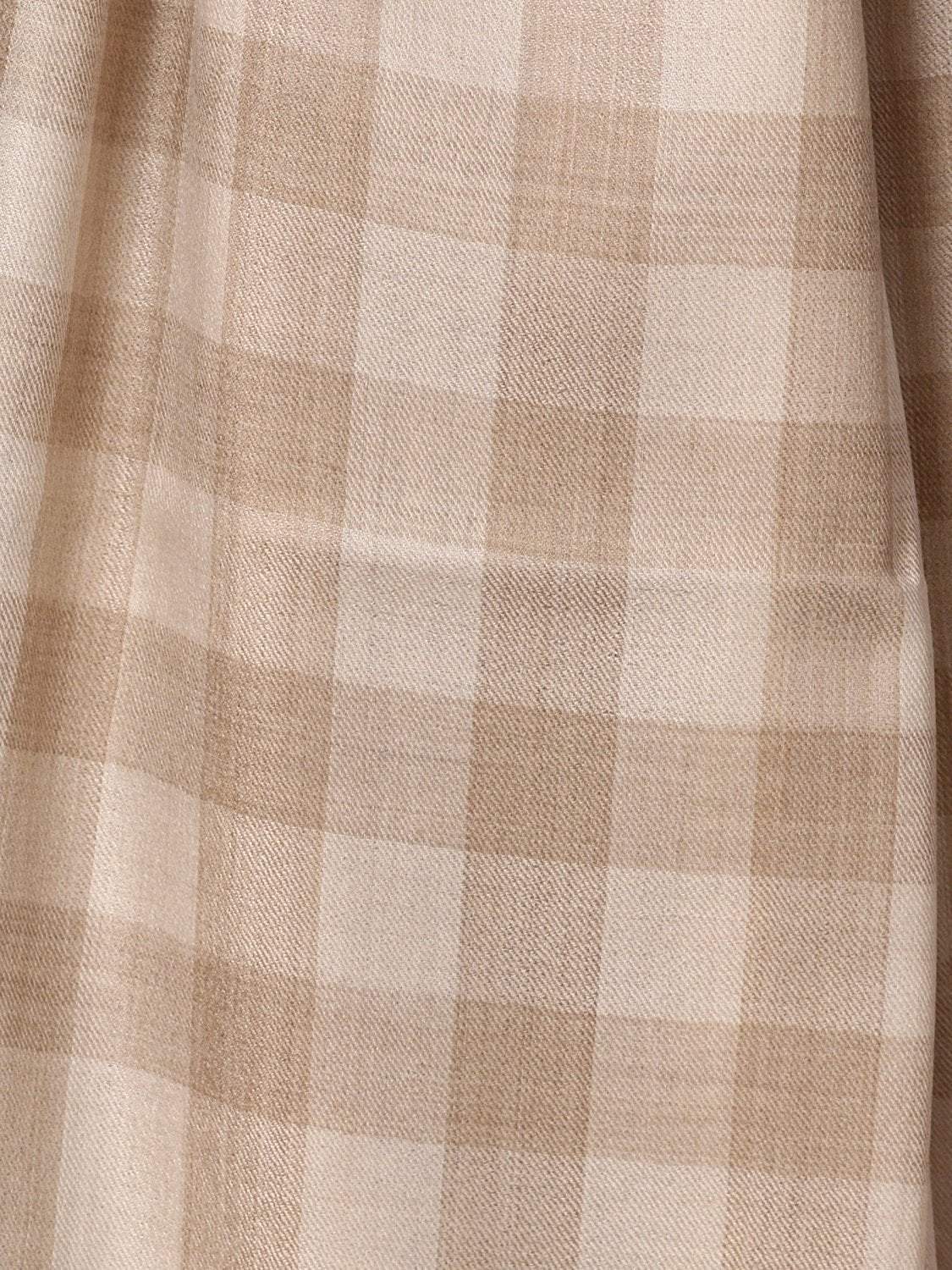 Pashtush Mens Check Shawl, Extra Fine Wool, Soft And Light Weight