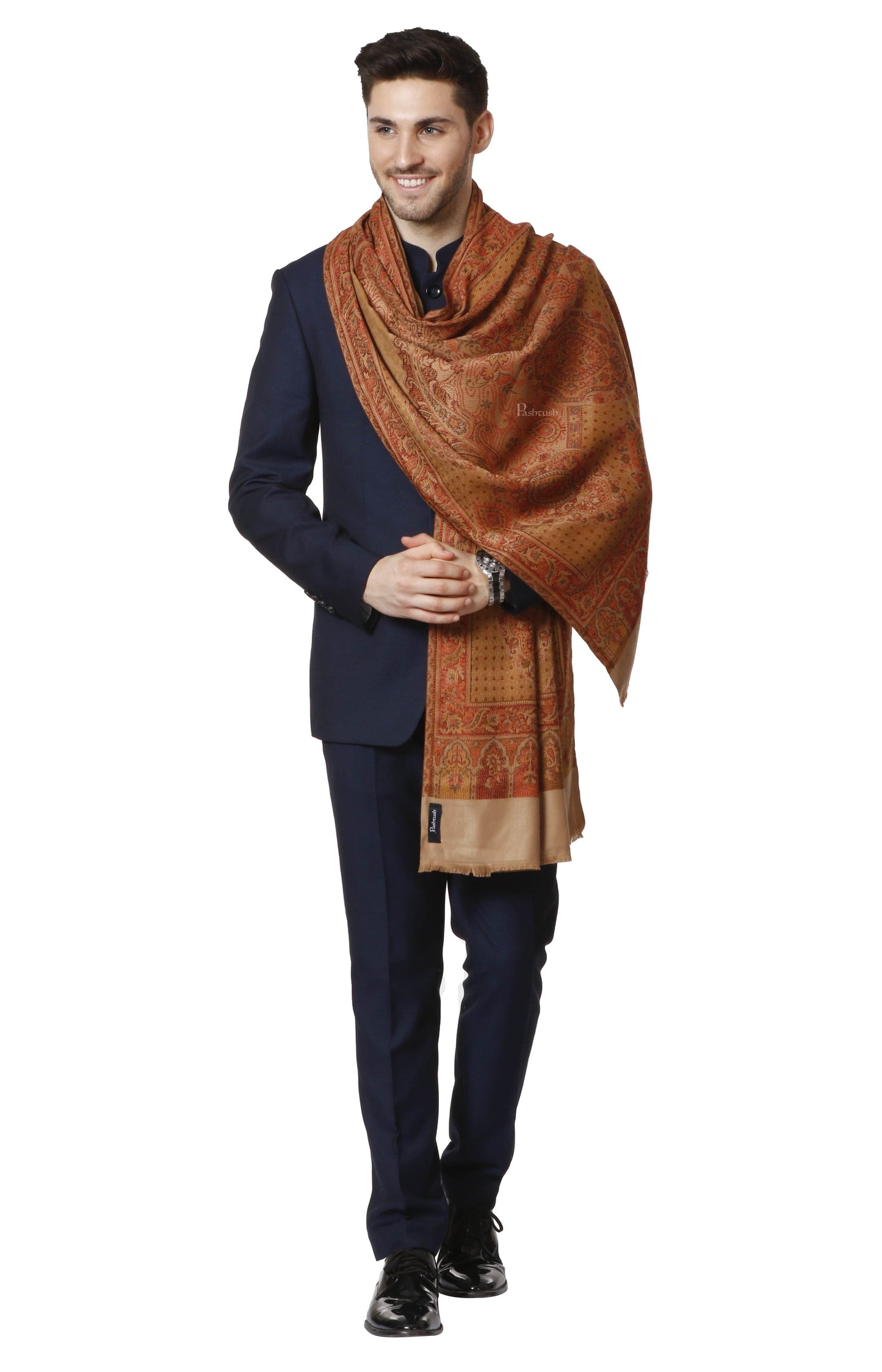 Pashtush India 100x200 Pashtush Mens Ethnic Stole