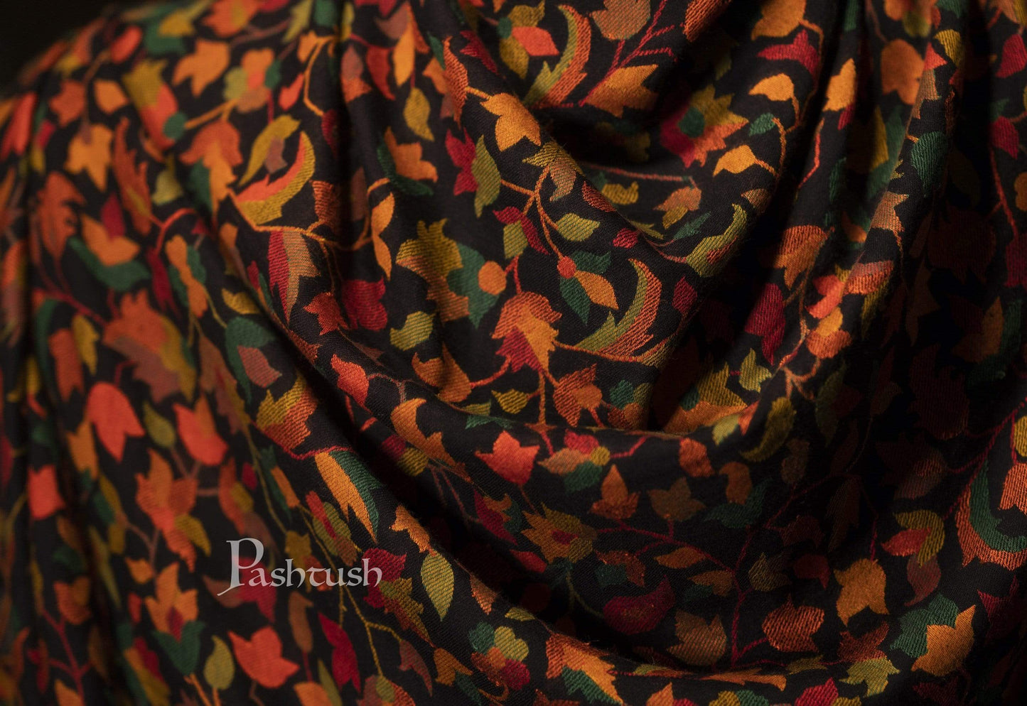 Pashtush India 100x200 Pashtush Mens Extra Fine Soft Kaani Weave Stole, Fine Wool