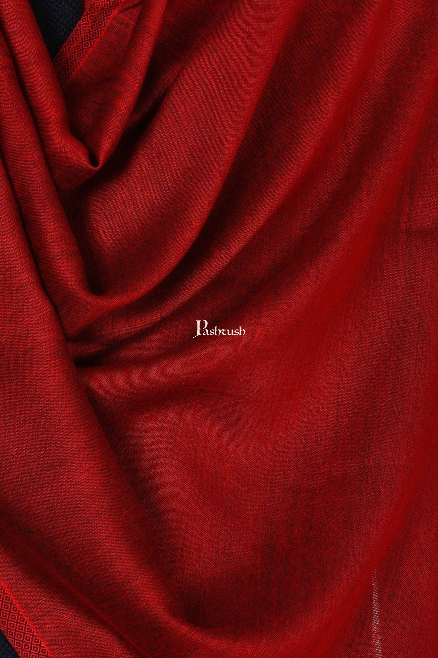 Pashtush India Mens Scarves Stoles and Mufflers Pashtush Mens Fine Soft Ethnic Stole - Maroon