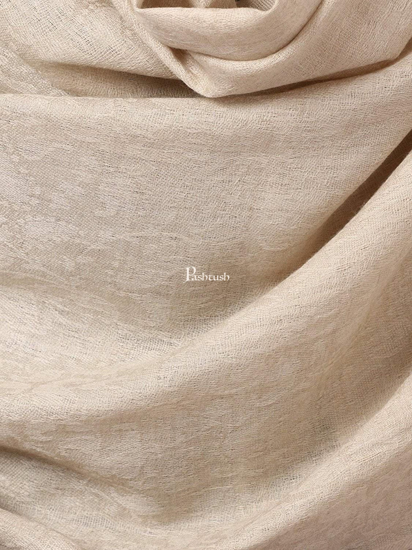 Pashtush India Mens Scarves Stoles and Mufflers Pashtush Mens Fine Wool Jacquard Muffler, Sahara