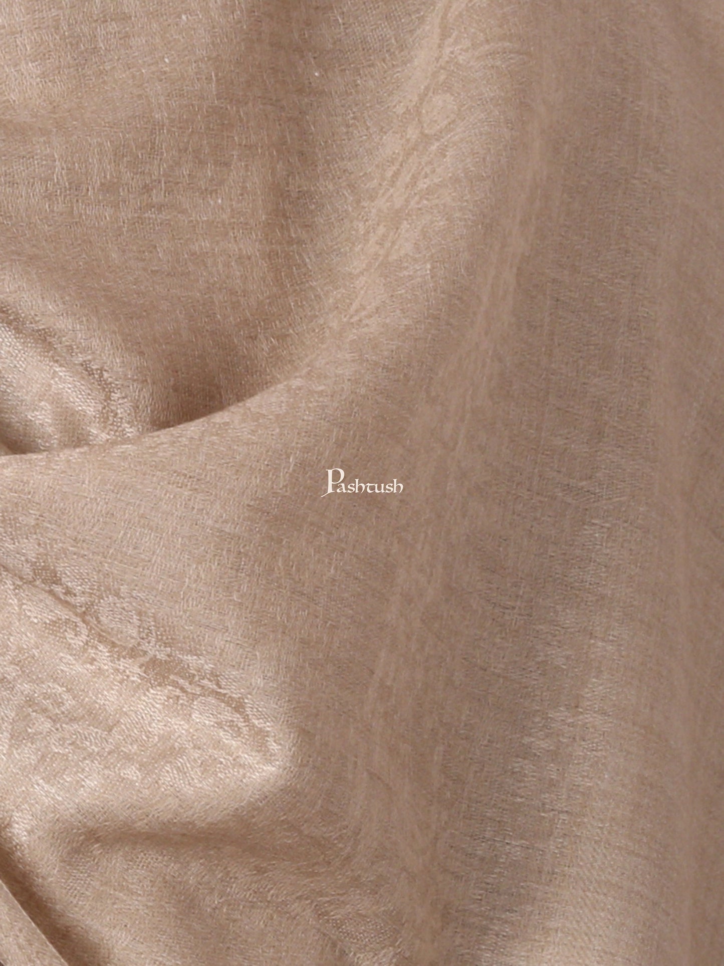Pashtush India Mens Scarves Stoles and Mufflers Pashtush Mens Fine Wool Jacquard Scarf (Sahara)