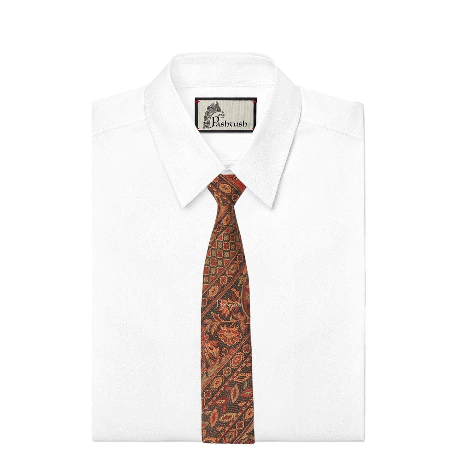 Pashtush India Mens Neckties Ties for Men Pashtush mens Fine Wool tie, Jacquard Woven design, Multicolour