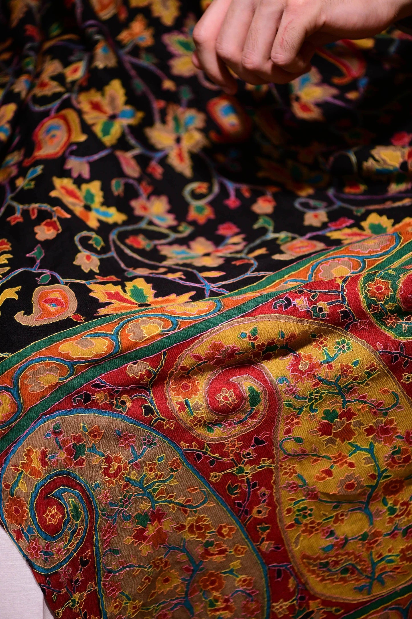 Pashtush Mens Handwork Handpainted Kalamkari Stole