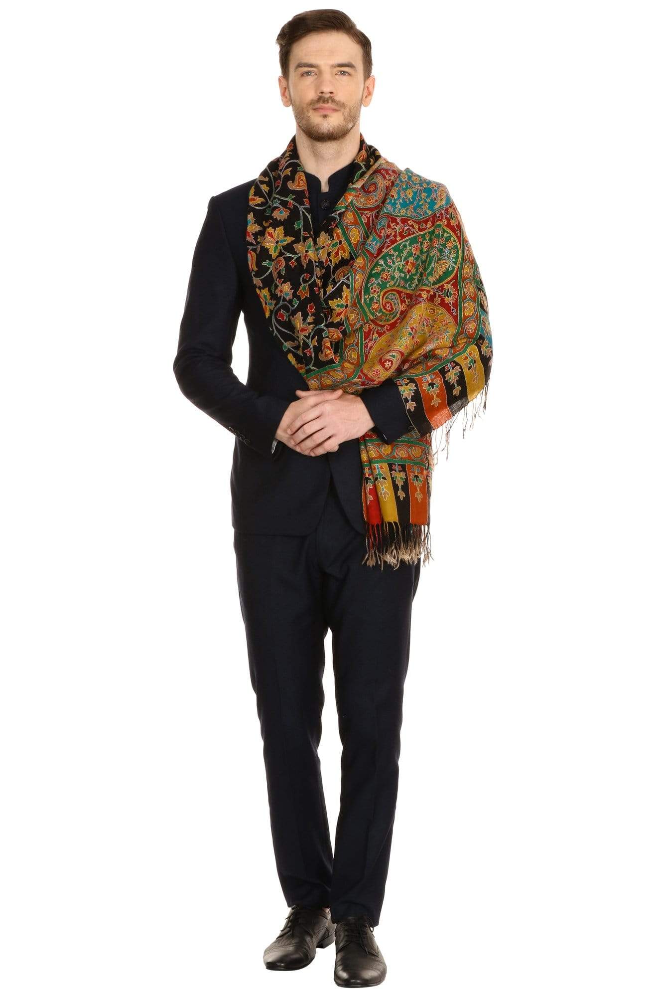 Pashtush Shawl Store Stole Pashtush Mens Handwork Handpainted Kalamkari Stole