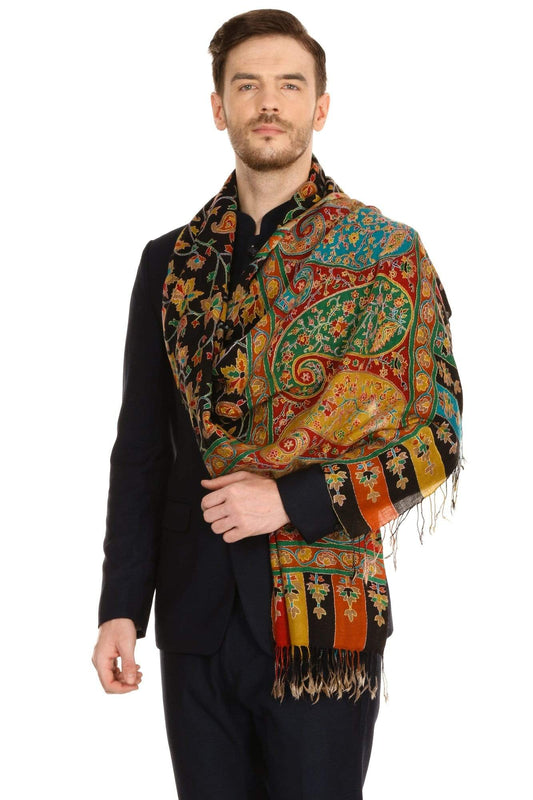 Pashtush Shawl Store Stole Pashtush Mens Handwork Handpainted Kalamkari Stole