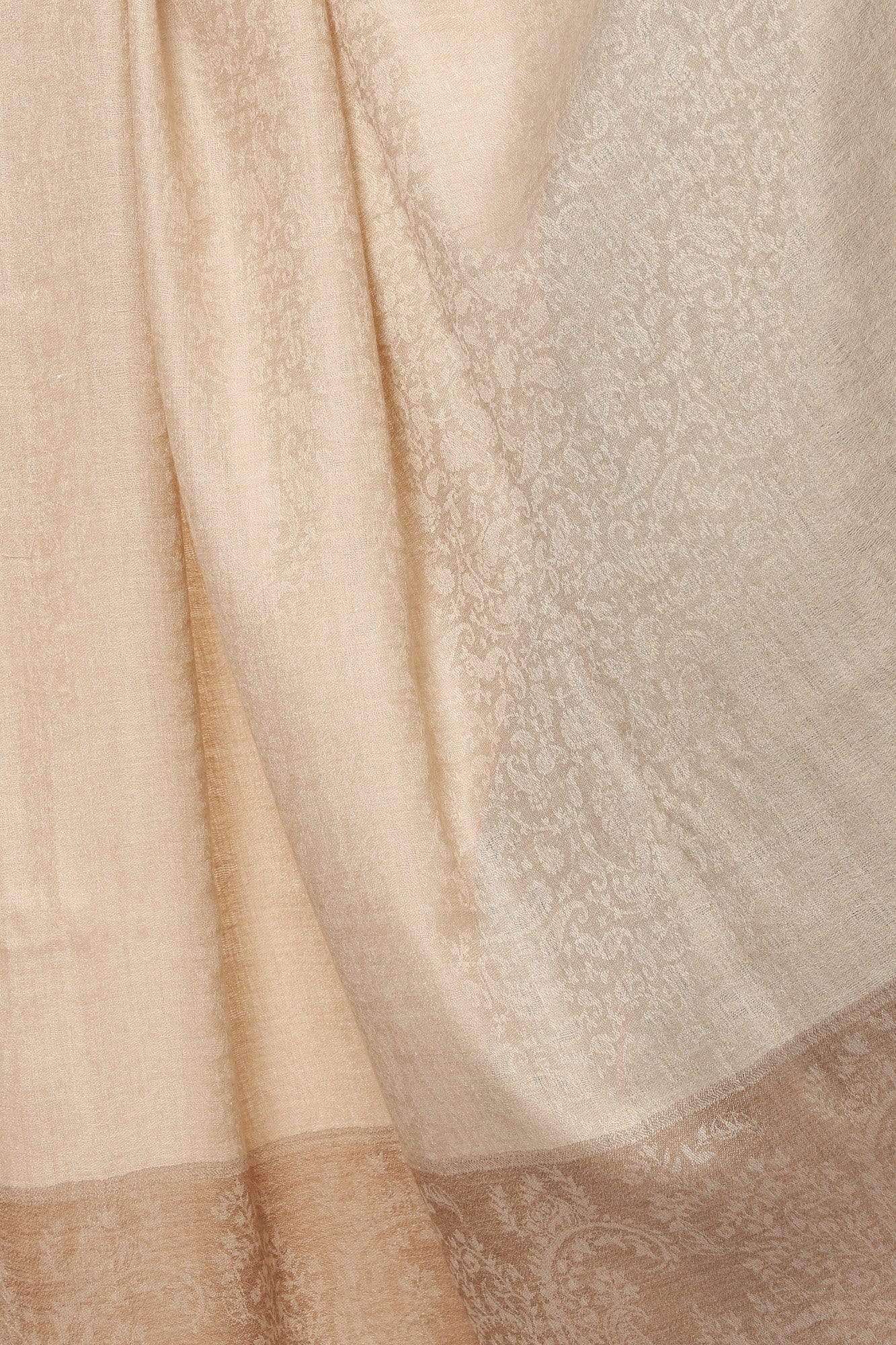 Pashtush India 114x228 Pashtush Mens Kaani Palla design with Pashmina handfeel in rich royal Self Paisleys