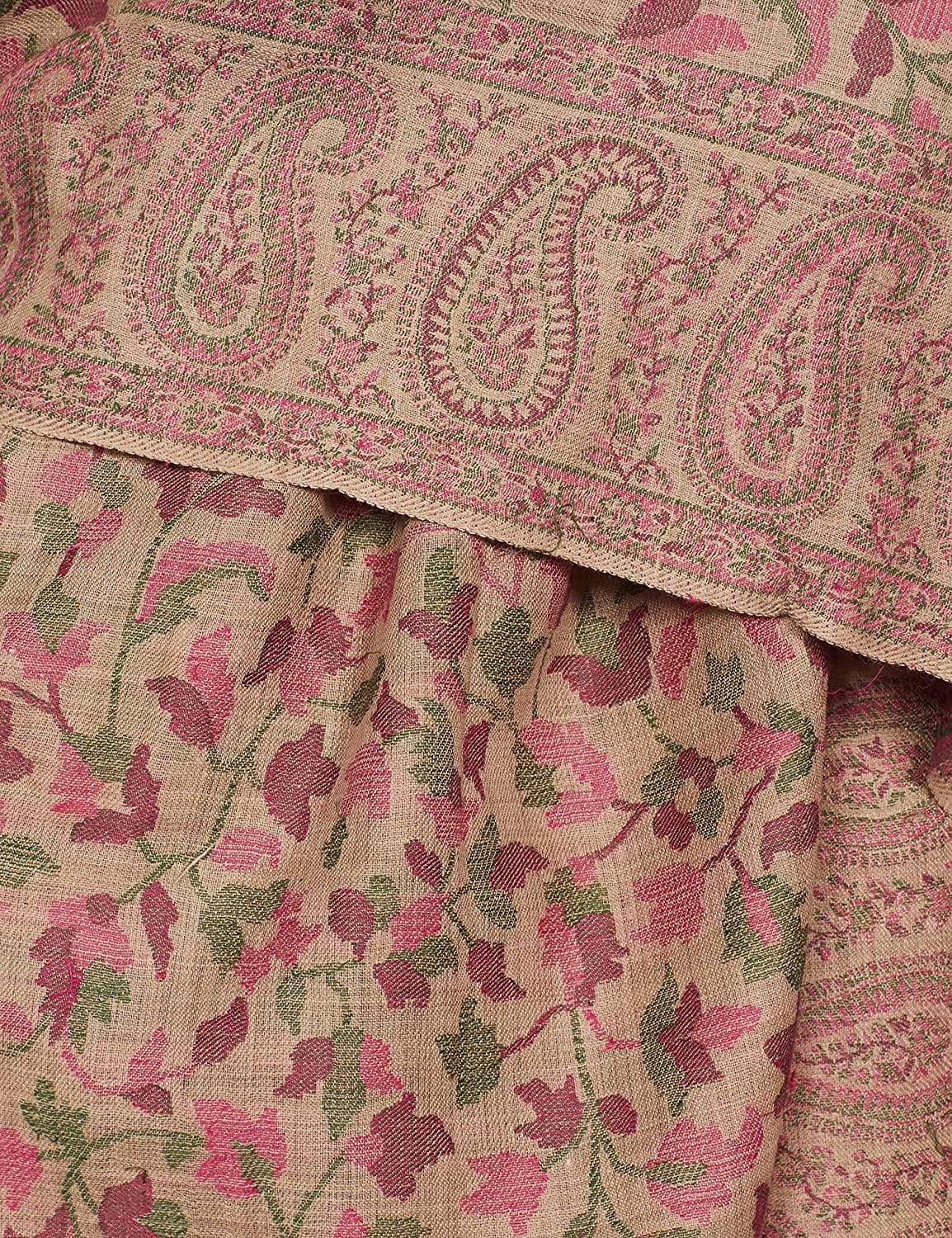 Pashtush India 127x254 Pashtush Mens Kaani Shawl, Mens Lohi, Full Size, Fine Wool, Beige
