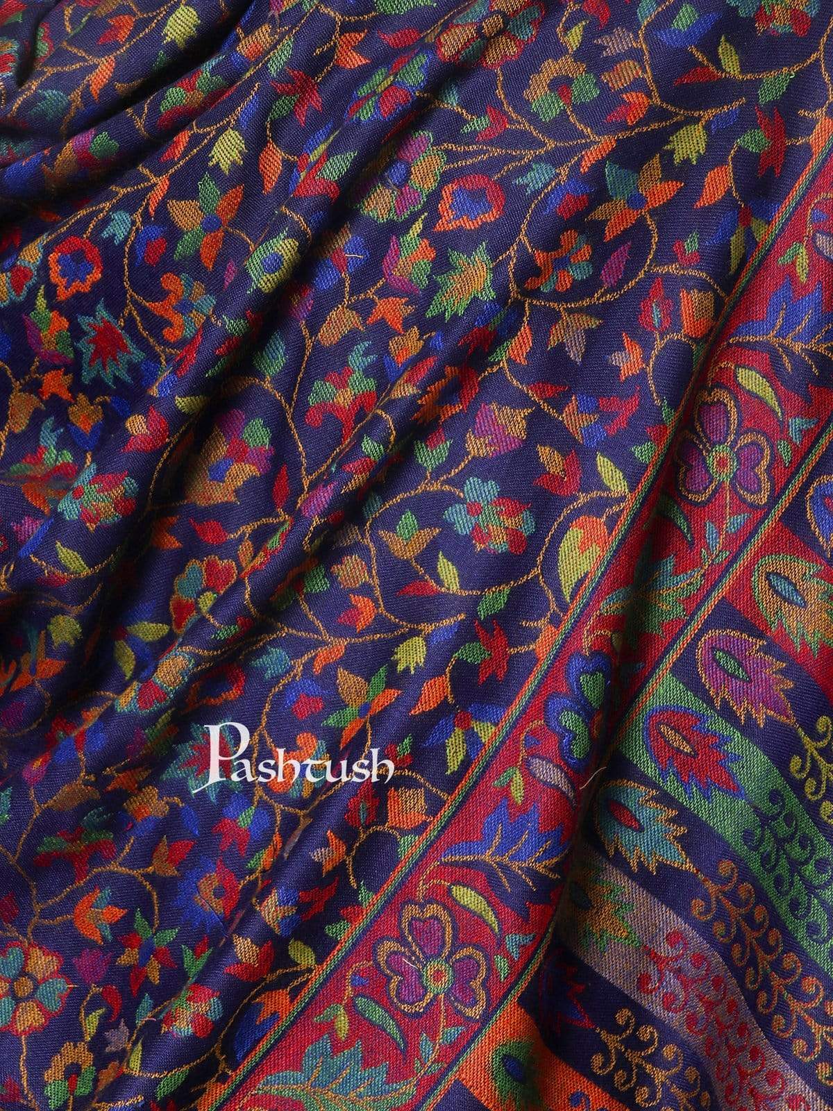 Pashtush India 100x200 Pashtush Mens Kaani Stole, Faux Pashmina, Soft and Warm, Multi coloured