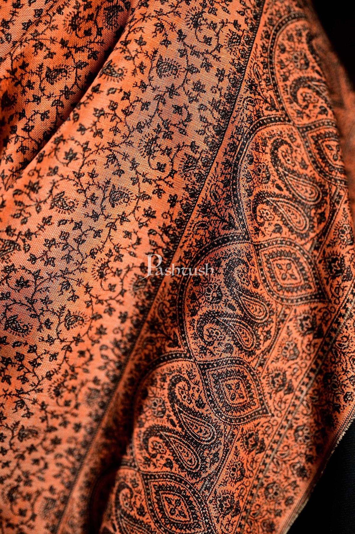 Pashtush India 100x200 Pashtush Mens Kashmiri Shawl, Faux Pashmina Design