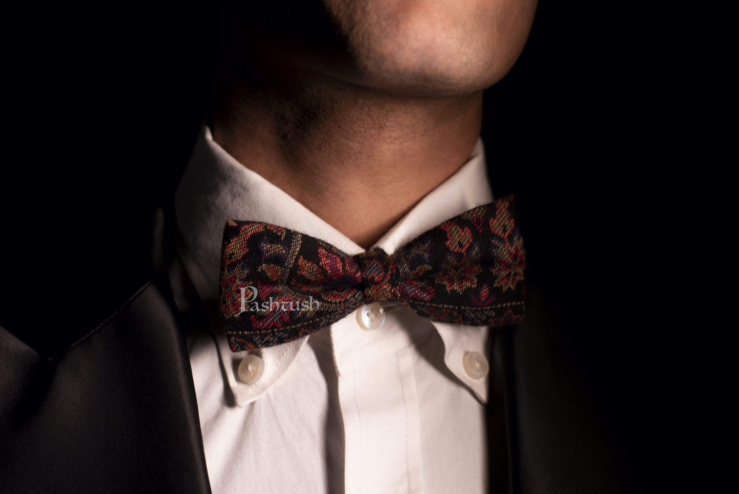 Pashtush India Bow Pashtush Mens Luxury Pre-Tied Bow Tie