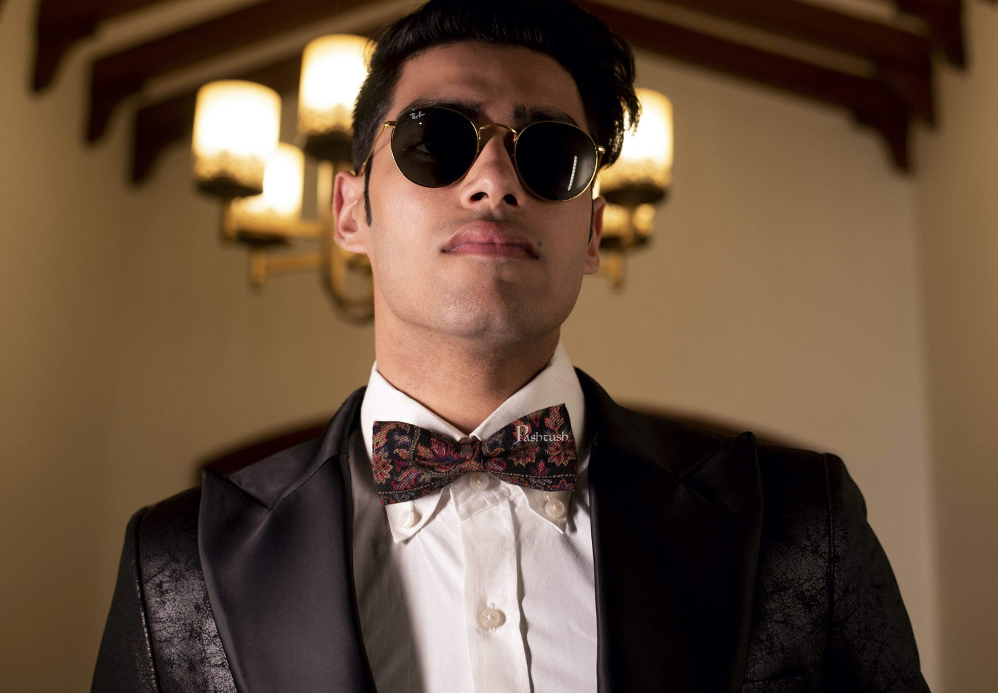 Pashtush India Bow Pashtush Mens Luxury Pre-Tied Bow Tie