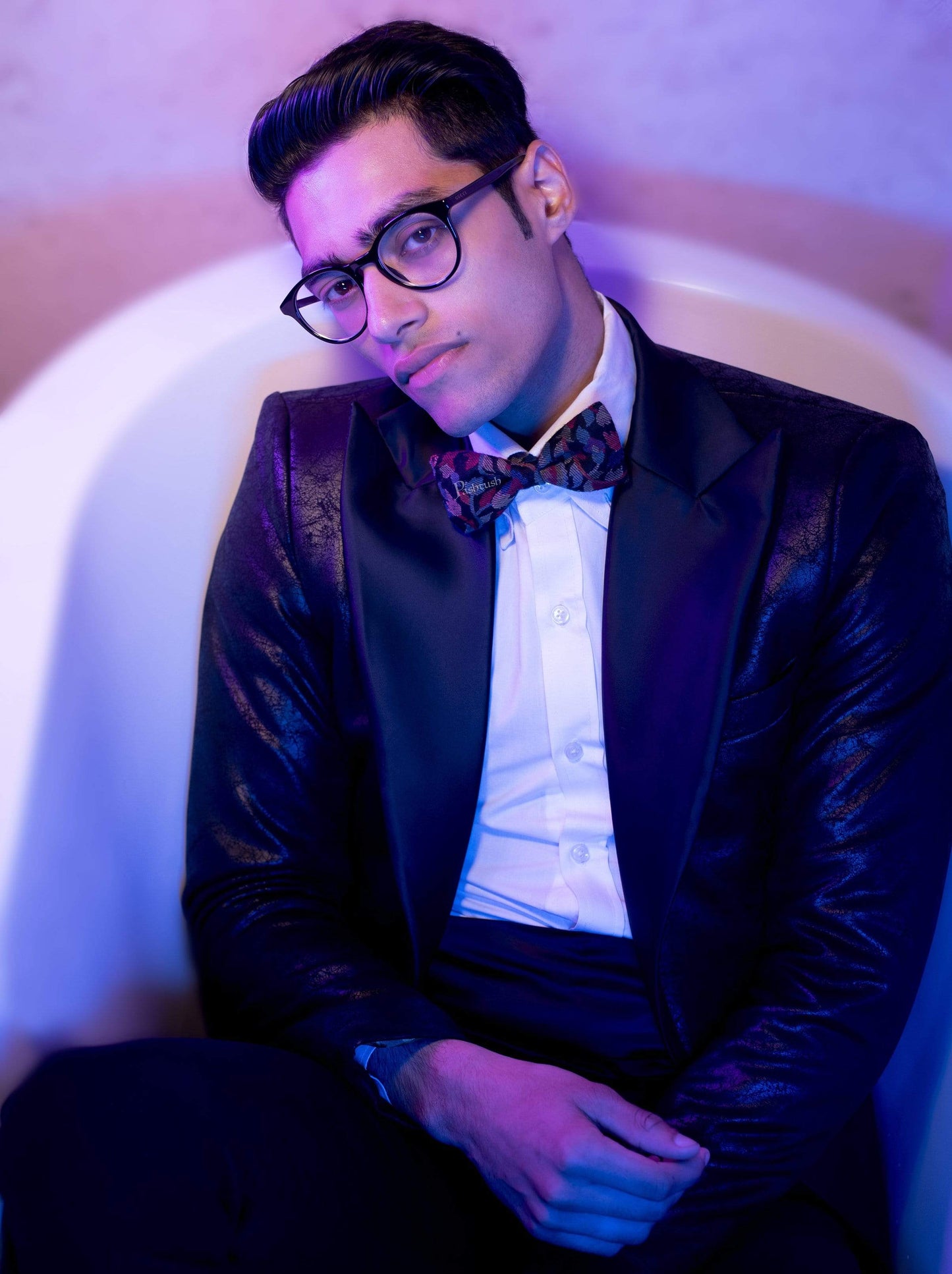 Pashtush India Bow Pashtush Mens Luxury Pre-Tied Bow Tie