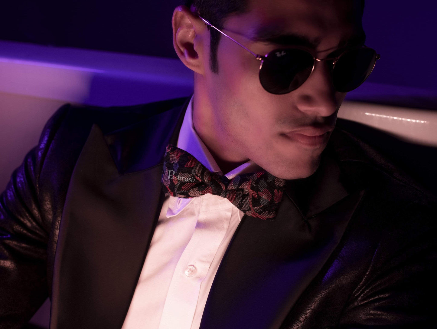 Pashtush India Bow Pashtush Mens Luxury Pre-Tied Bow Tie