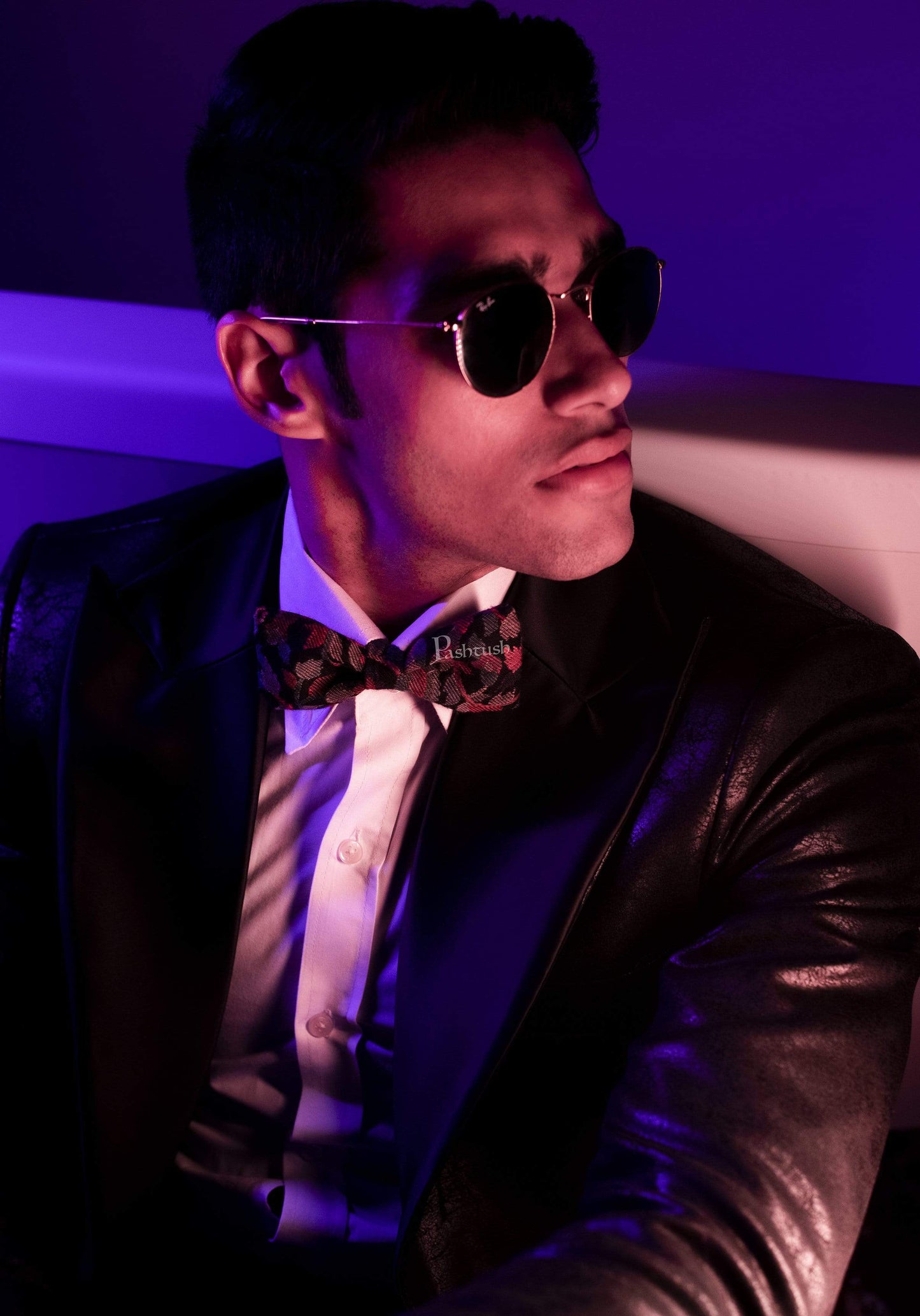 Pashtush India Bow Pashtush Mens Luxury Pre-Tied Bow Tie