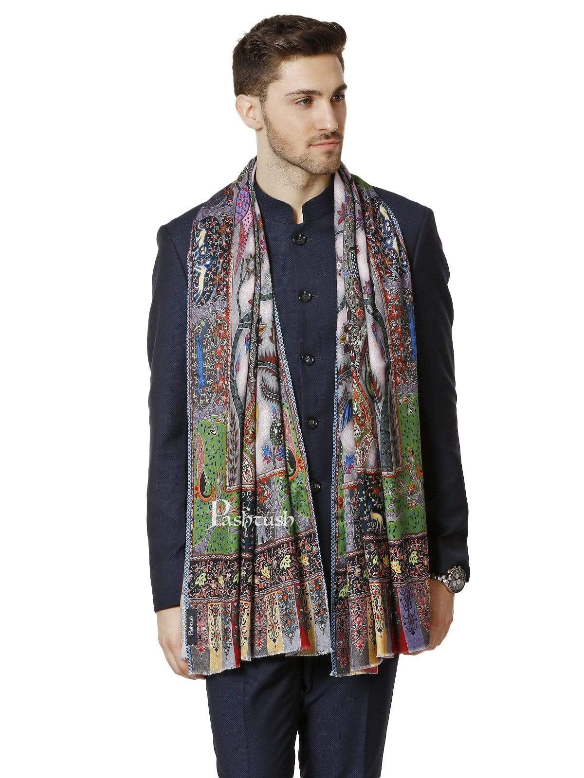 Pashtush India 0 Pashtush Mens Shawl