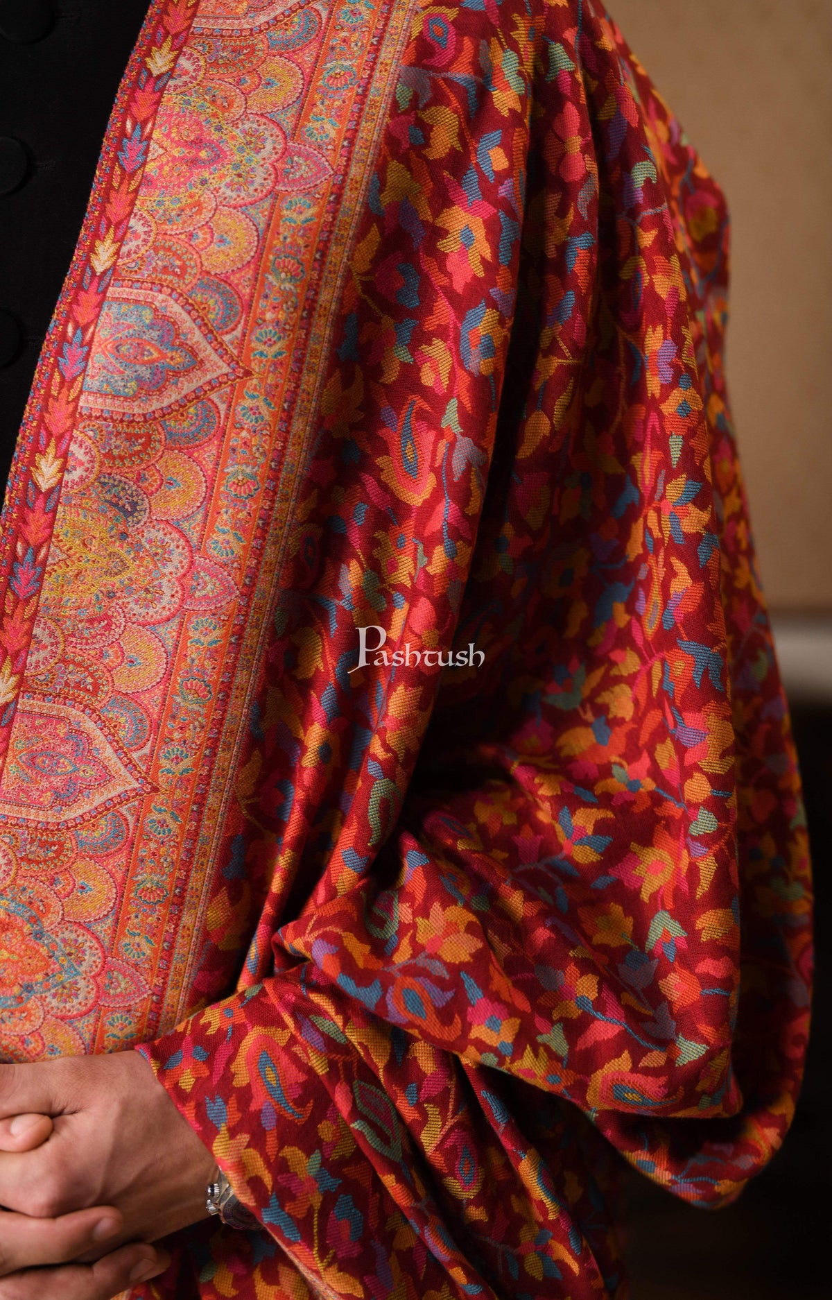 Pashtush India 0 Pashtush Mens Shawl