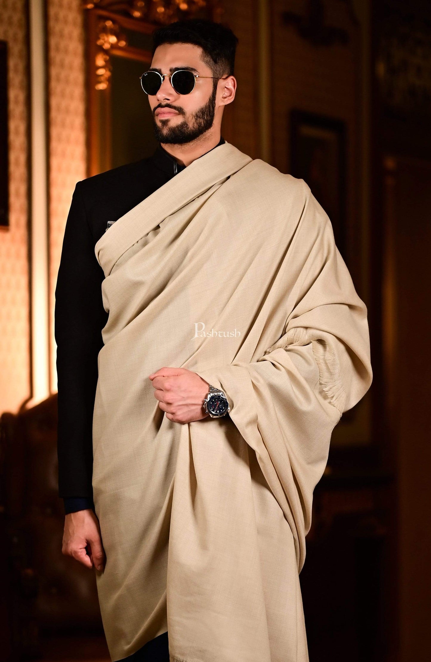 Pashtush India 0 Pashtush Mens Shawl
