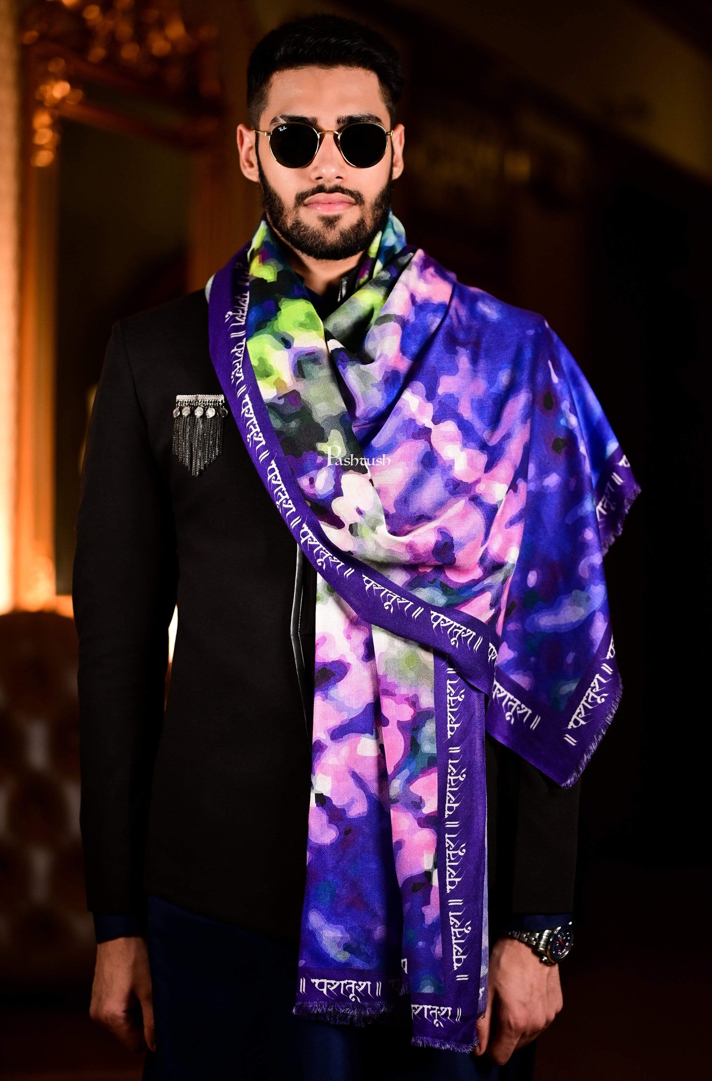 Pashtush India 0 Pashtush Mens Shawl