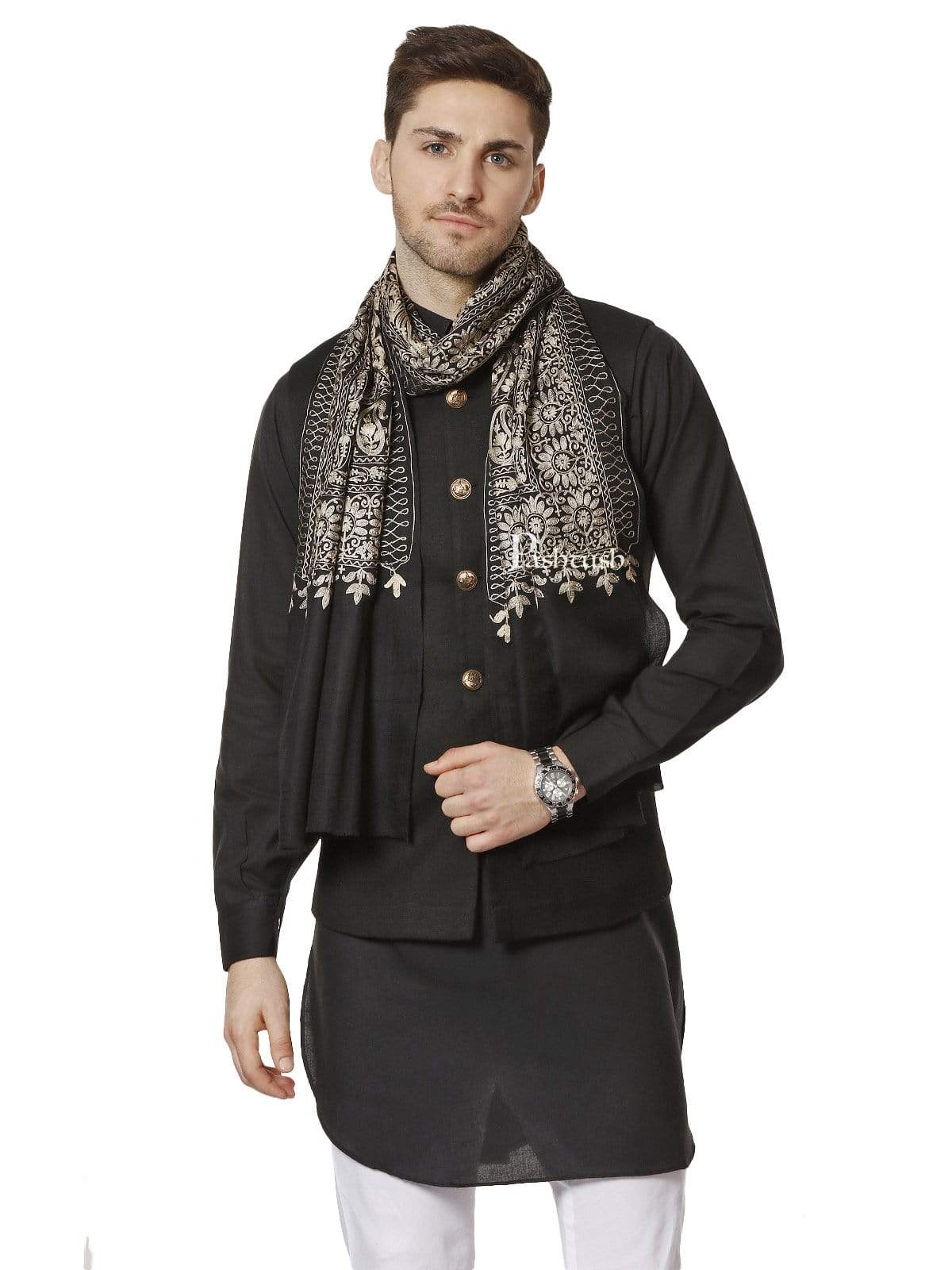 Pashtush India 0 Pashtush Mens Stole