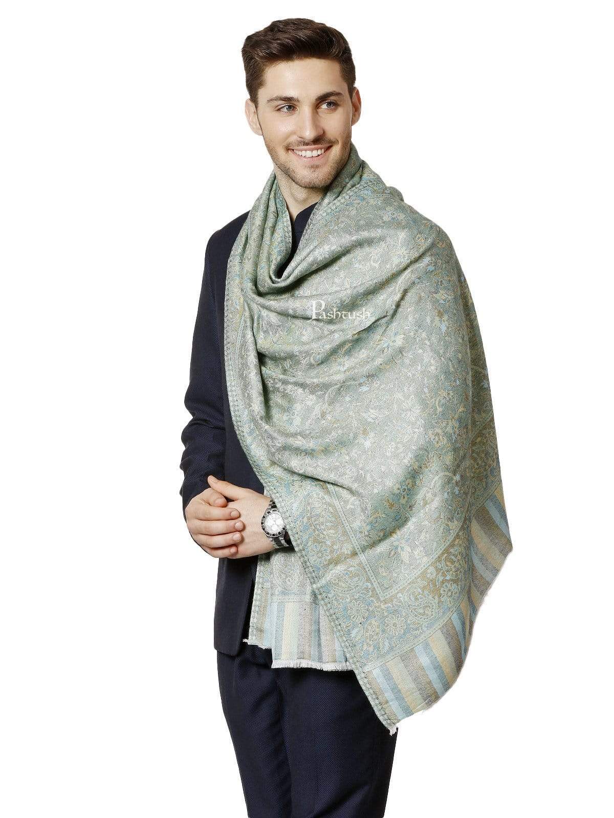 Pashtush India 70x200 Pashtush Mens Stole