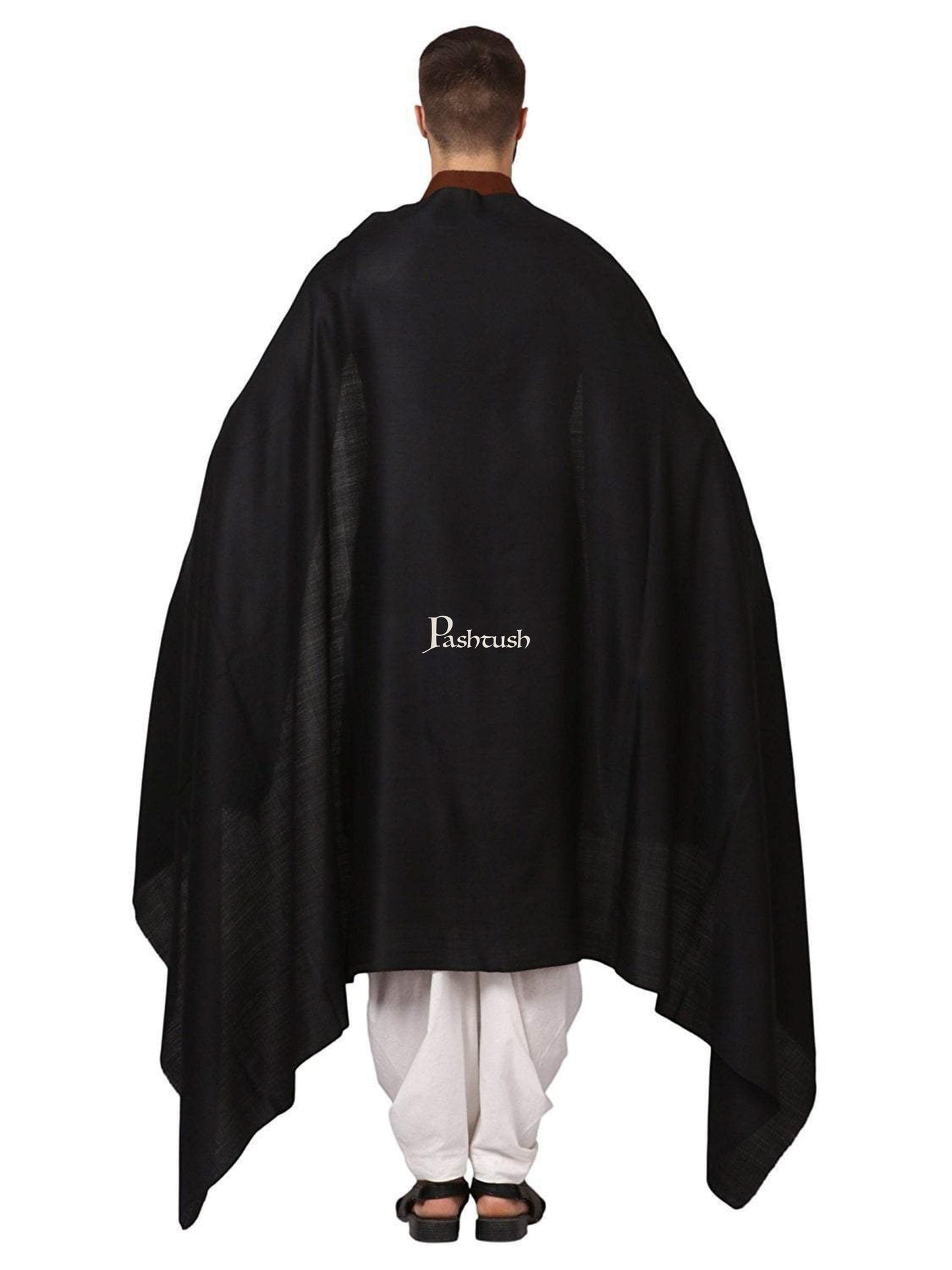 Pashtush India Mens Shawls Gents Shawl Pashtush Mens Thick Count Blended Wool Shawl, Mens Lohi (Full Size)