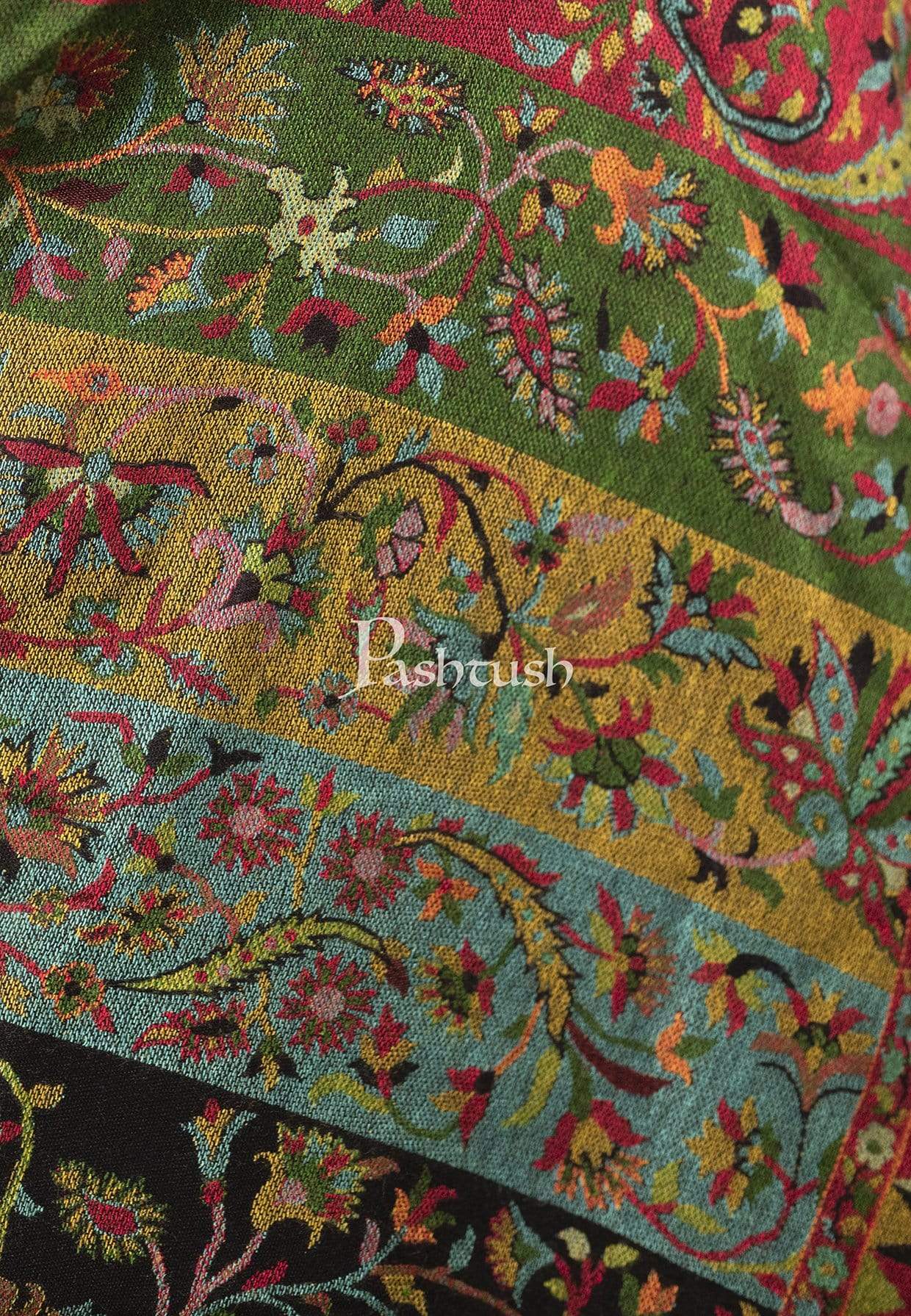 Pashtush India Shawl Pashtush Mens Woven Ethnic Stole, Extra Soft Bamboo Fibre