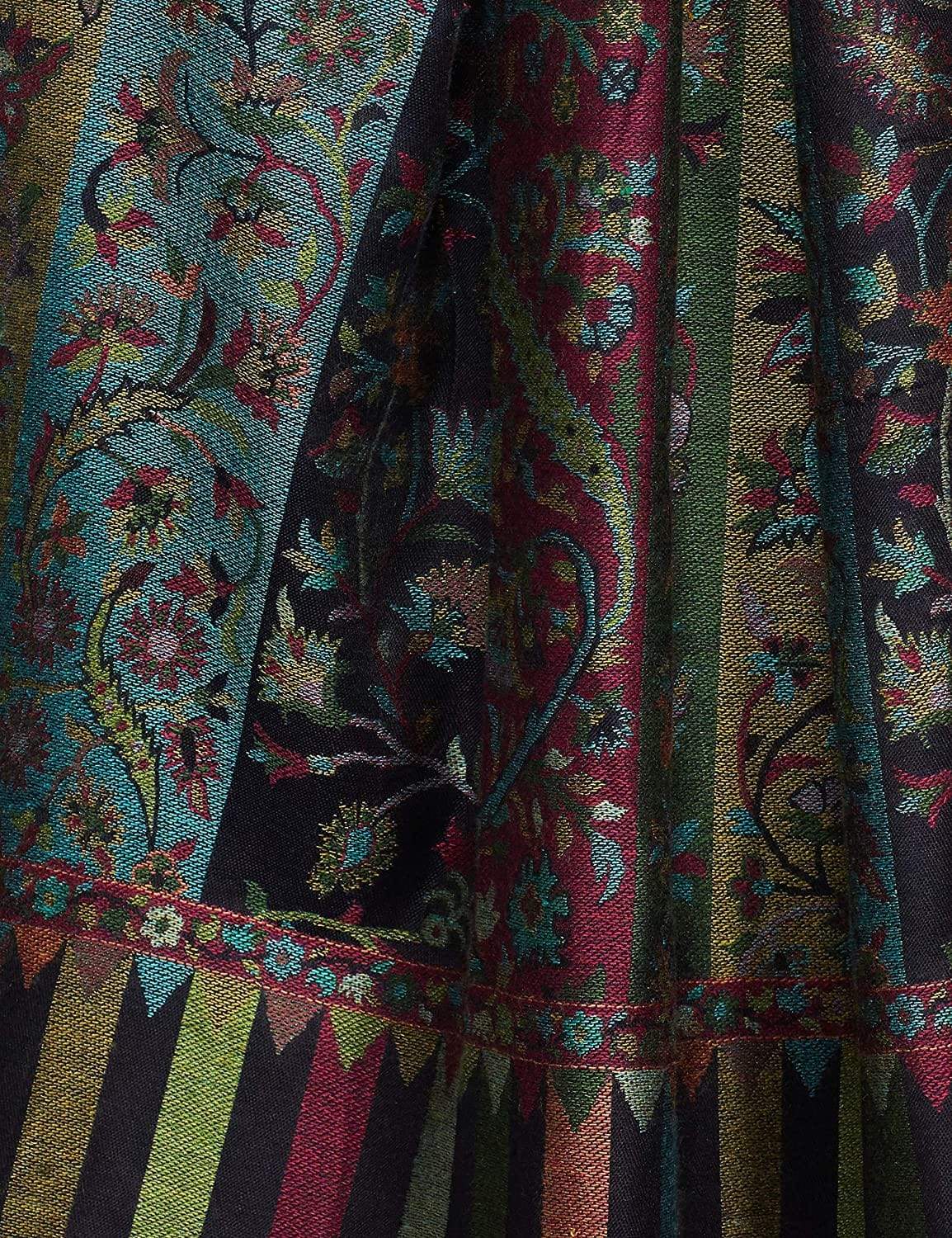 Pashtush India 70x200 Pashtush Mens Woven Ethnic Stole, Extra Soft Bamboo Fibre