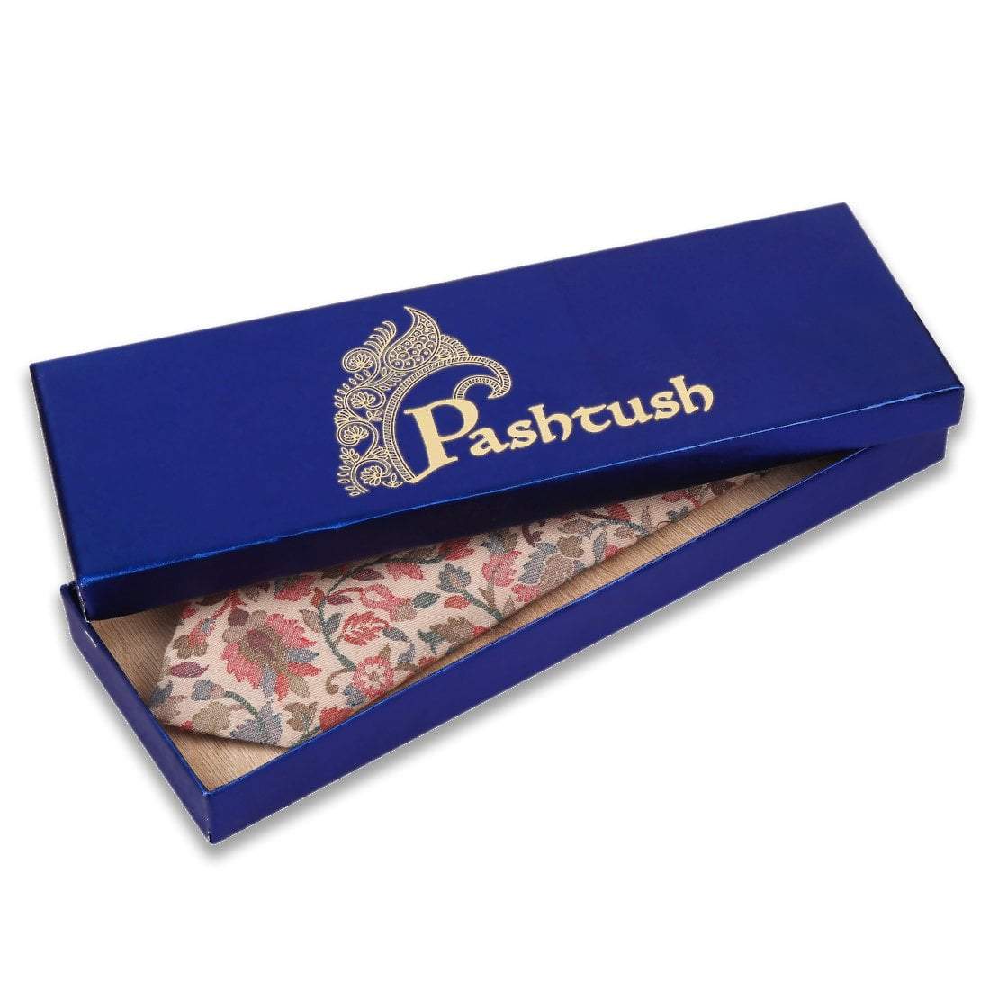Pashtush Shawl Store Tie Pashtush Mens Woven Jacquard Necktie, Tie for men, Bright Colours, Free Size, Beige