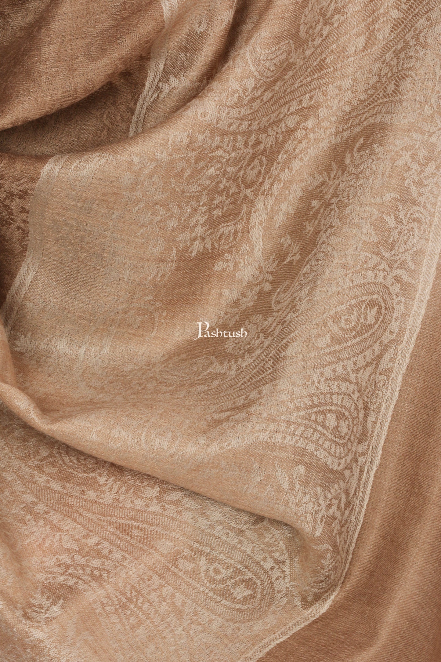 Pashtush India Mens Shawls Gents Shawl Pashtush Mens Woven Jacquard Shawl, Extra Fine Wool, Soft And Warm