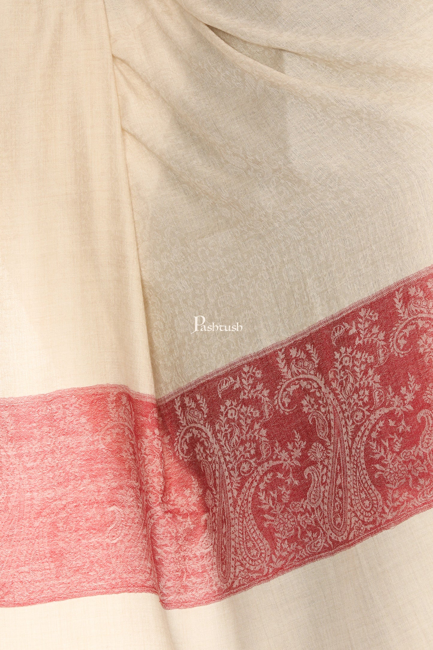 Pashtush India Mens Shawls Gents Shawl Pashtush Mens Woven Jacquard Shawl, Fine Wool, Extra Soft And Warm