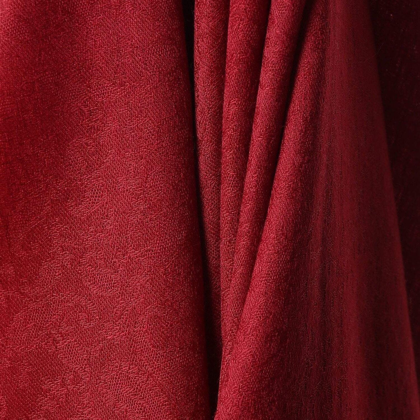 Pashtush India 100x200 Pashtush Self Paisley Weave Shawl, Fine Wool, Maroon