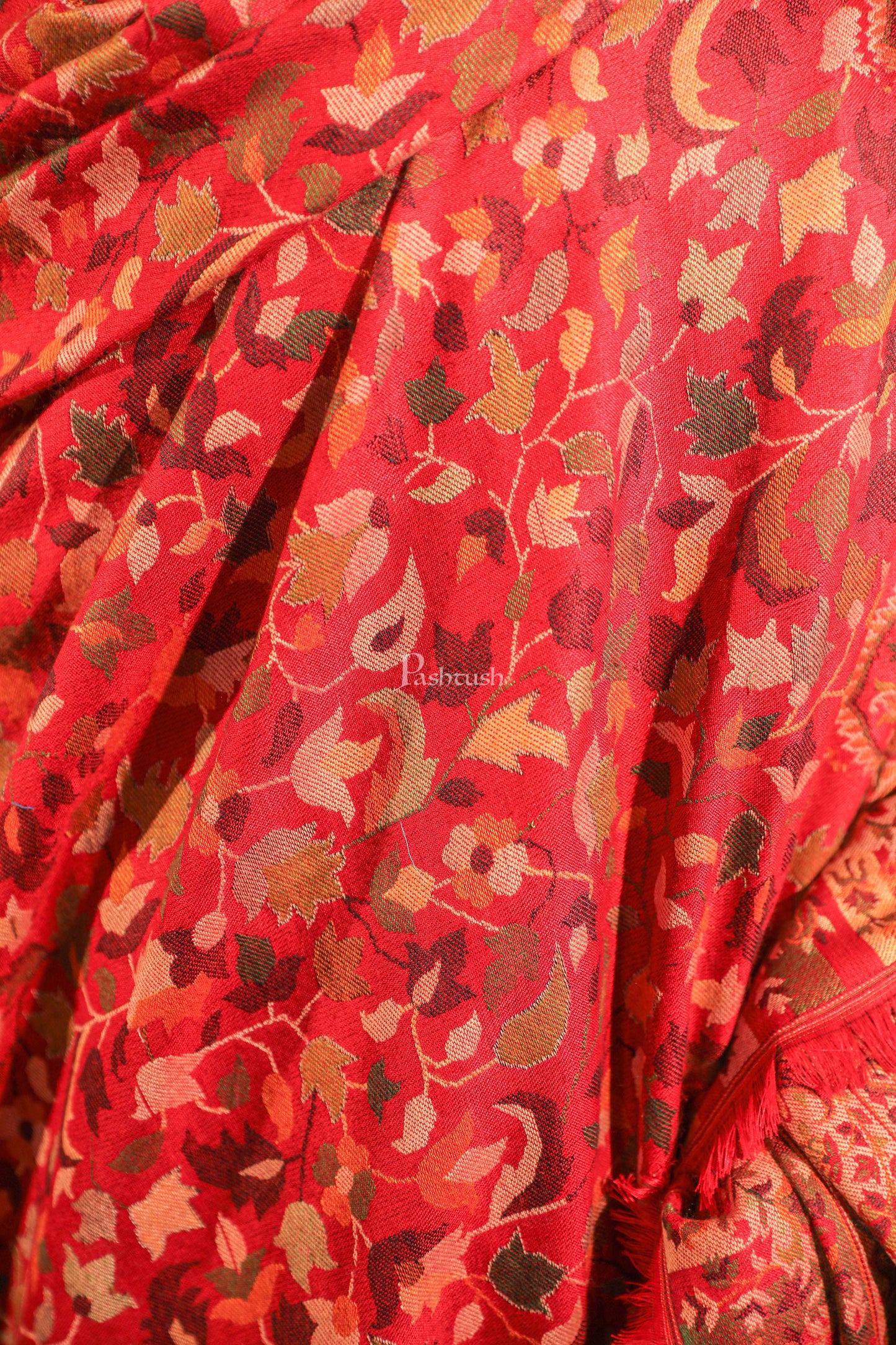 Pashtush India Womens Shawls Pashtush women faux pashmina shawl, ethnic weave design, multi color