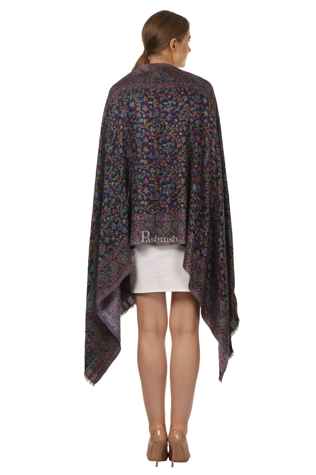 Pashtush India Womens Stoles and Scarves Scarf Pashtush Women'S Ethnic Design, Soft Bamboo Scarf, Casual Stoles - Multicolored