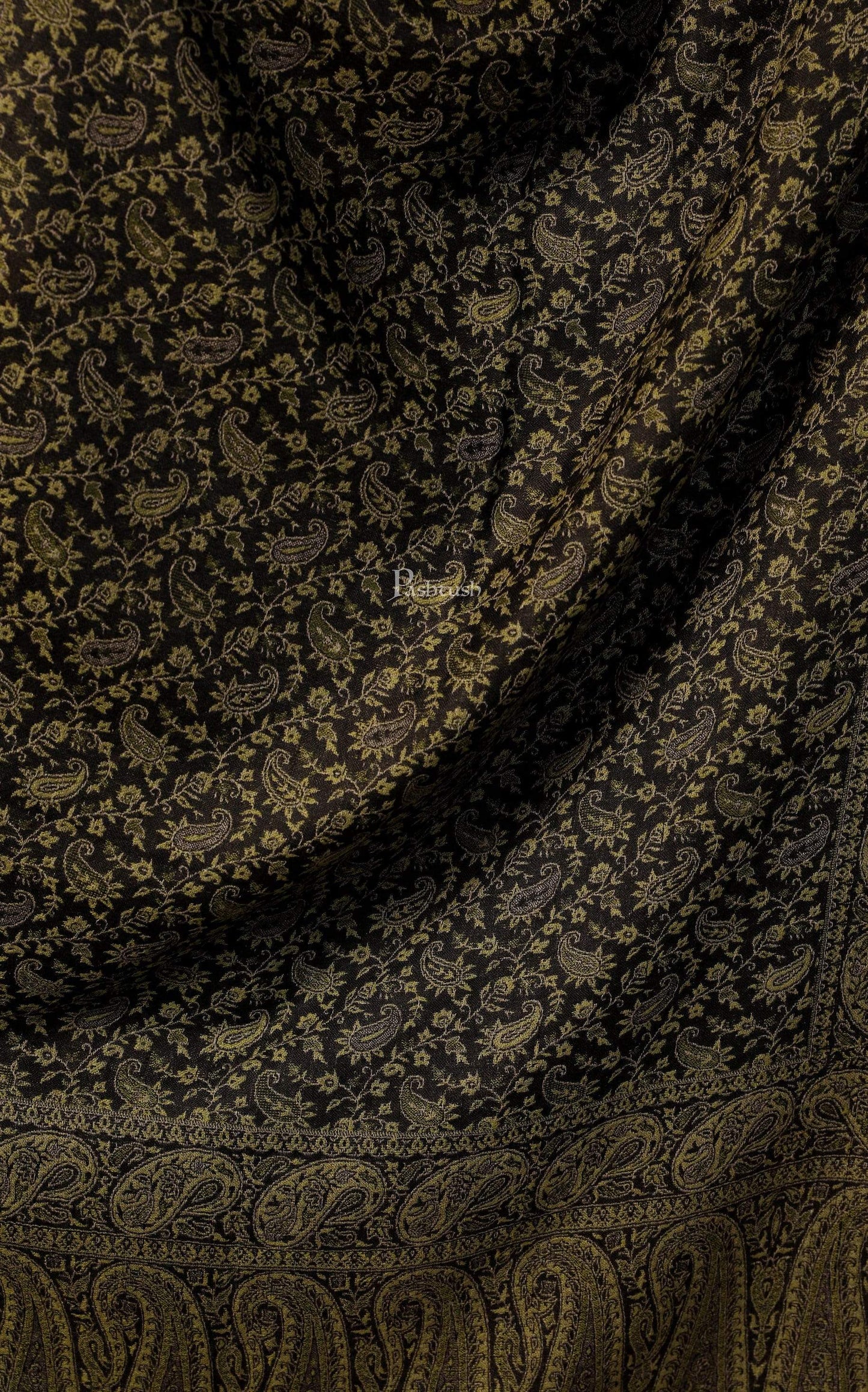 Pashtush India 70x200 Pashtush Women's Ethnic Weave Stole, Fine Wool