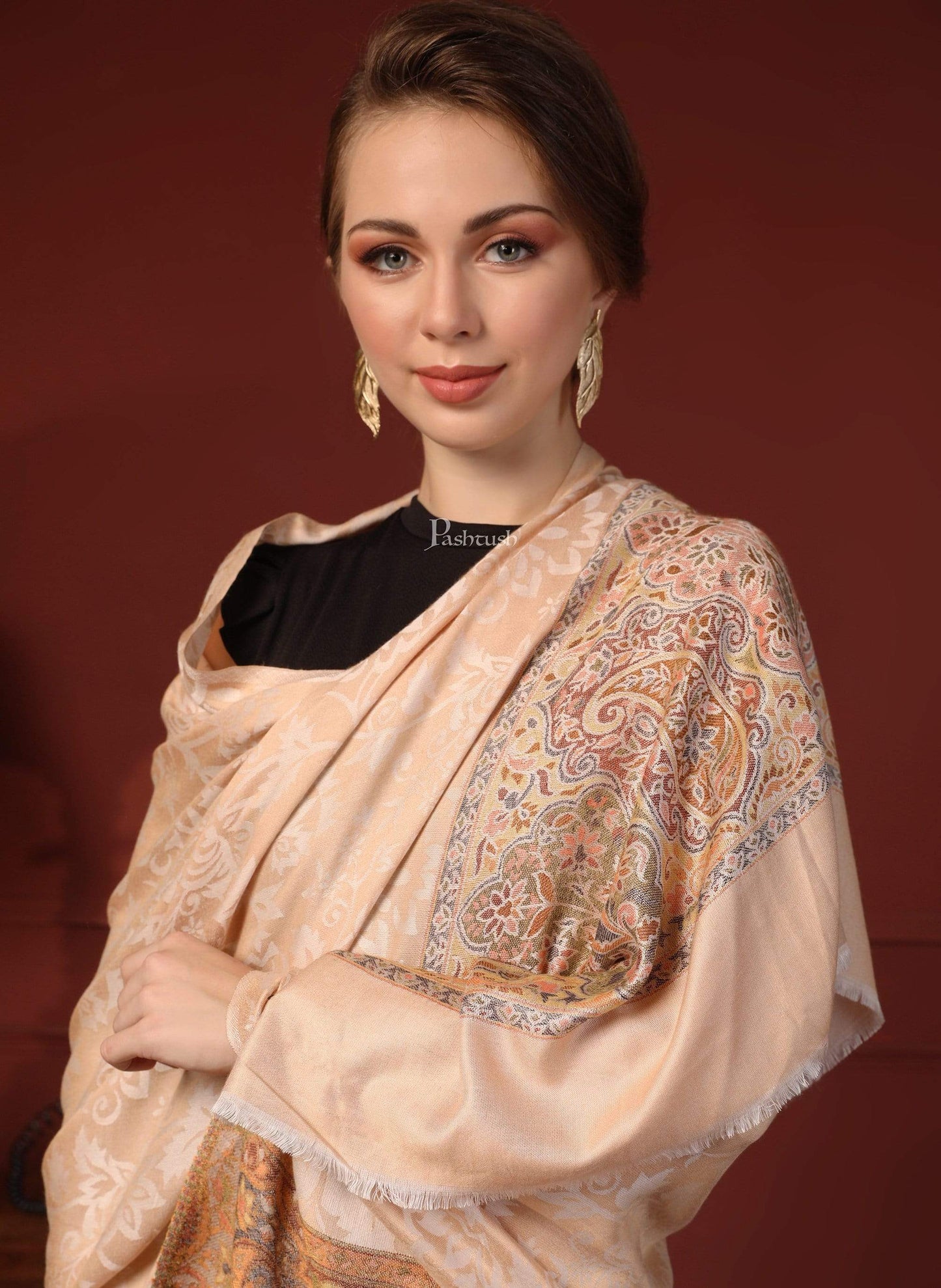 Pashtush India 0 Pashtush Women's Fine Wool Stole