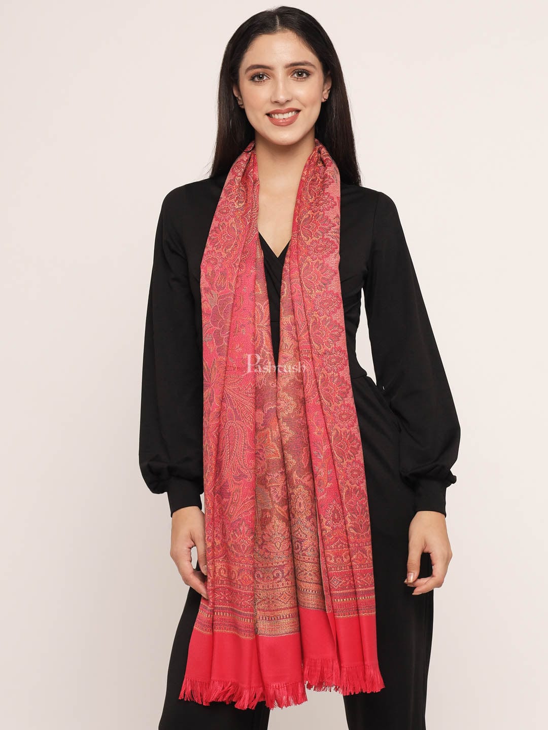 Pashtush India Womens Shawls Pashtush Women'S Jamawar Shawl
