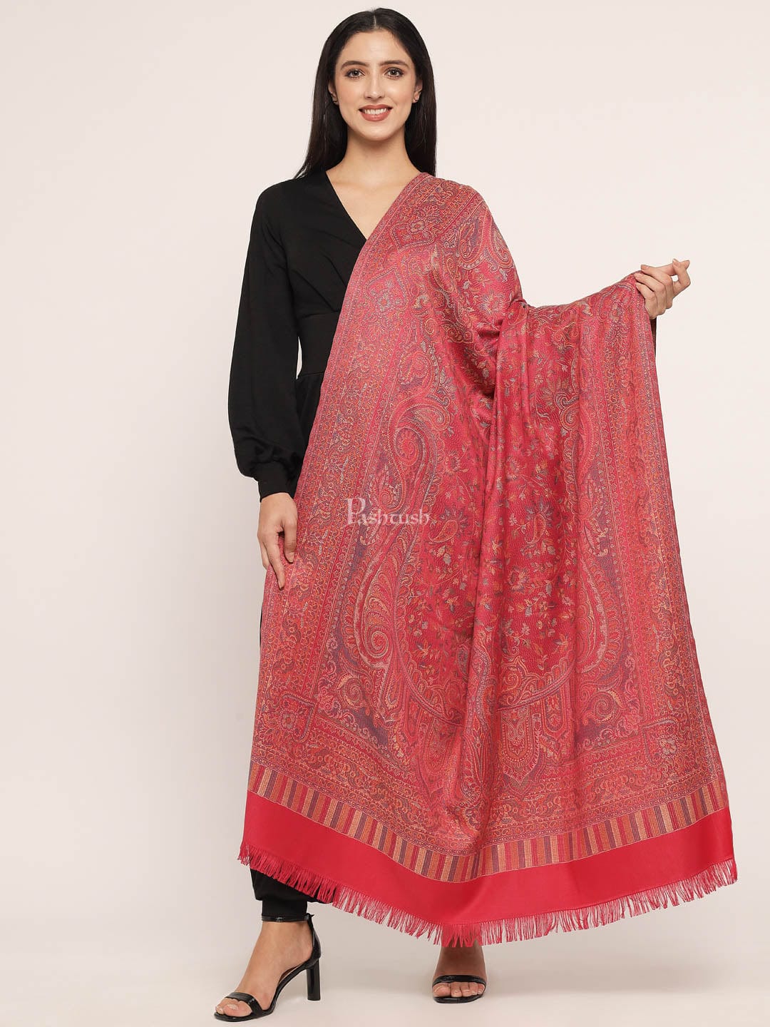 Pashtush India Womens Shawls Pashtush Women's Jamawar Shawl