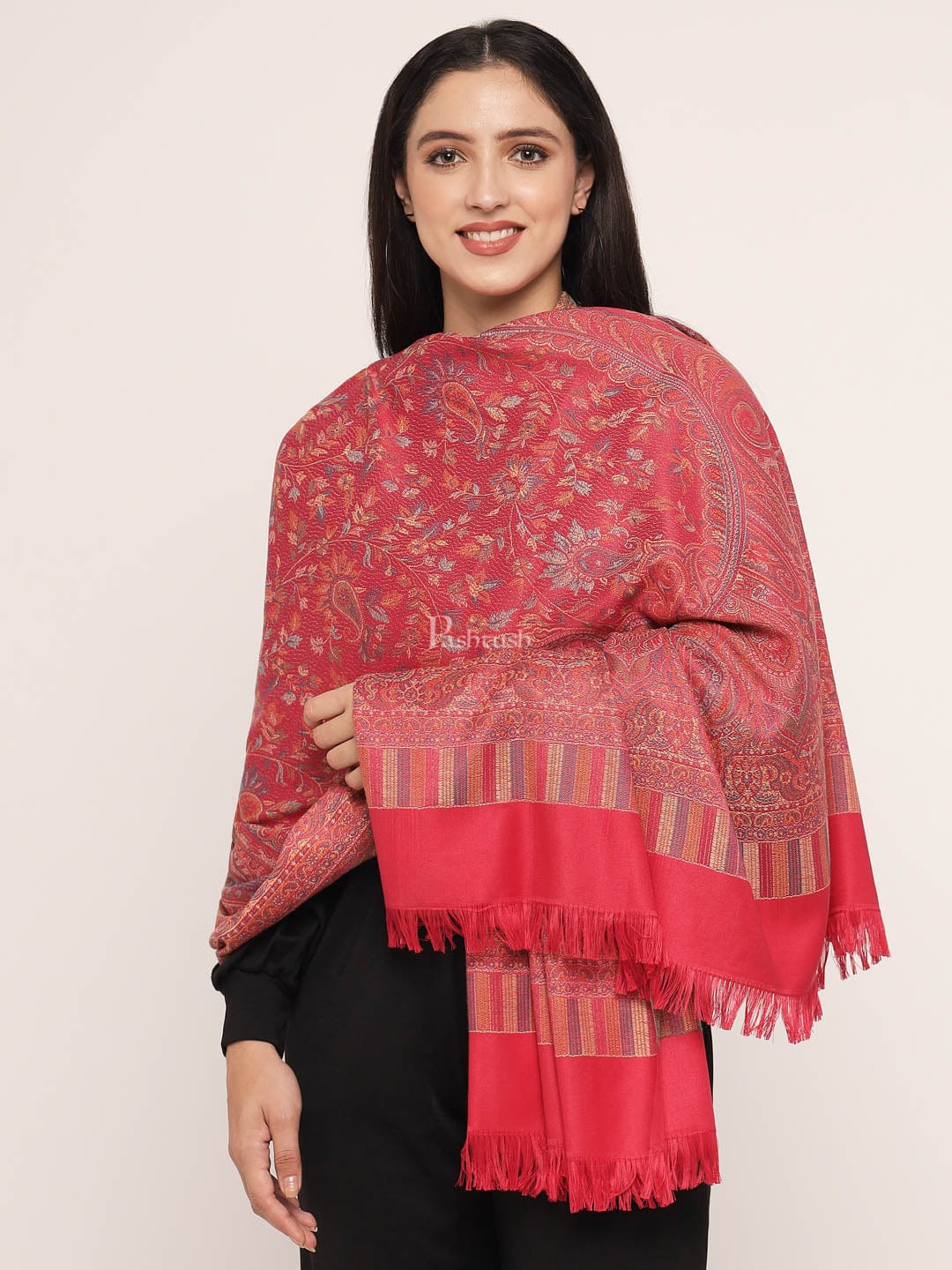 Pashtush India Womens Shawls Pashtush Women's Jamawar Shawl