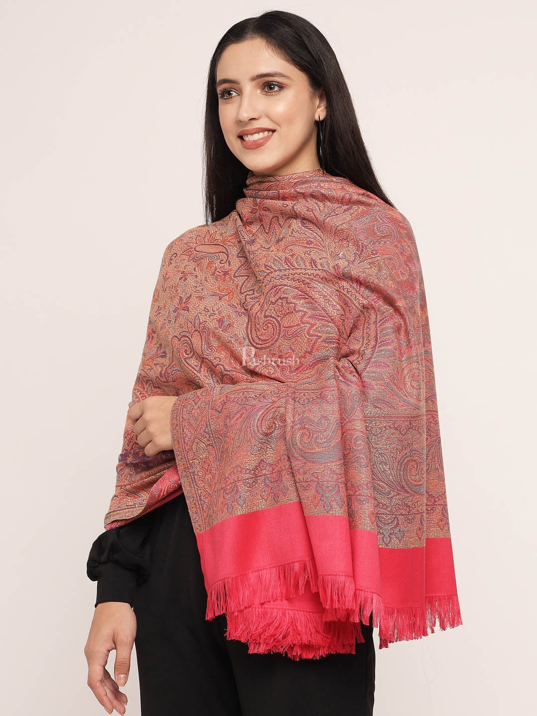Pashtush India Womens Shawls Pashtush Women's Jamawar Shawl