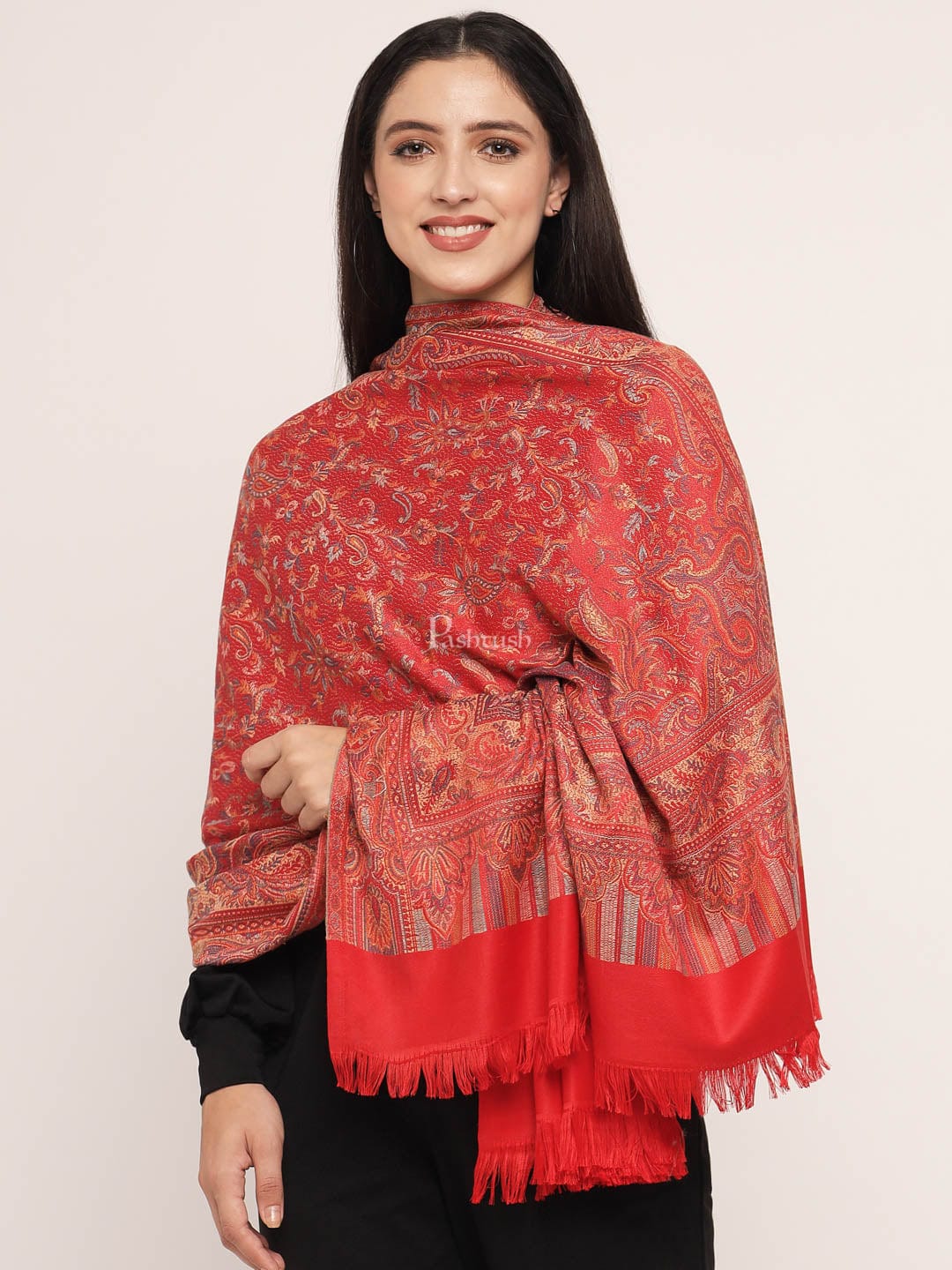 Pashtush India Womens Shawls Pashtush Women's Jamawar Shawl