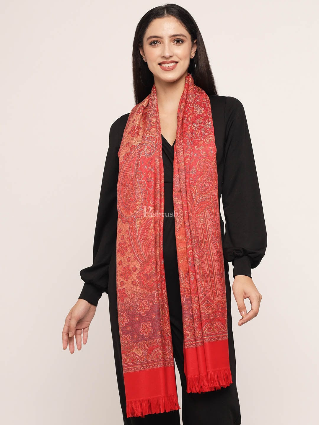 Pashtush India Womens Shawls Pashtush Women's Jamawar Shawl