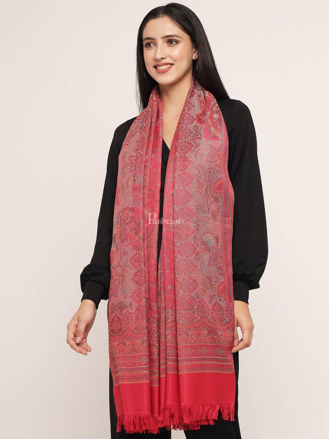Pashtush India Womens Shawls Pashtush Women's Jamawar Shawl